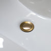 Bathroom sink pop-up drain with overflow in Brushed Gold finish