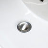 Bathroom sink pop-up drain without overflow in Chrome finish