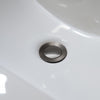 Bathroom sink pop-up drain without overflow in Gun Metal finish