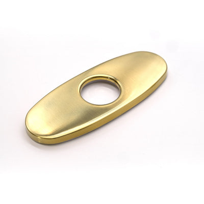 Bathroom Base Plate 4" Oval Champagne Gold
