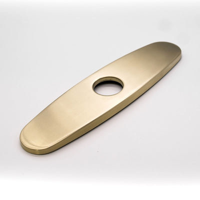 Kitchen Base Plate 8" Oval Champagne Gold