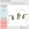 Bora Bora - Widespread Bathroom Faucet with drain assembly Brushed Nickel