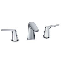 Bora Bora - Widespread Bathroom Faucet with drain assembly in https://cdn.shopify.com/s/files/1/0077/1103/1377/files/BA-310-03_360_View.mp4?4374 finish
