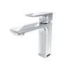 Corsica 1 Handle Single Hole Brass Bathroom Faucet with drain assembly in Brushed Nickel finish