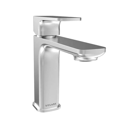 Corsica 1 Handle Single Hole Brass Bathroom Faucet with drain assembly in Spot Defense finish