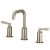 Open Box - St. Lucia,  Petite Widespread Bathroom Faucet with Drain Assembly in Brushed Nickel finish