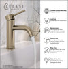 St. Lucia - Single Hole Bathroom Faucet with drain assembly in Brushed Nickel