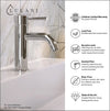 St. Lucia - Single Hole Bathroom Faucet with drain assembly in Chrome