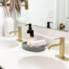 St. Lucia 1 Handle Single Hole Brass Bathroom Faucet with drain assembly in Champagne Gold finish