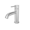Open Box - St. Lucia, Petite Single Handle Bathroom Faucet with Drain Assembly Brushed Nickel