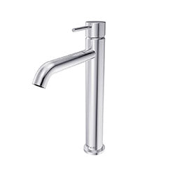 St. Lucia - Vessel Height Bathroom Faucet (petite) with drain assembly in https://cdn.shopify.com/s/files/1/0077/1103/1377/files/BA-400-05-360.mp4?v=1613078518 finish