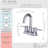 St. Lucia - Centerset Bathroom Faucet with drain assembly Chrome