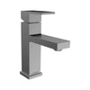 Santorini - Single Hole Stainless Steel Bathroom Faucet with drain assembly in Brushed Stainless finish