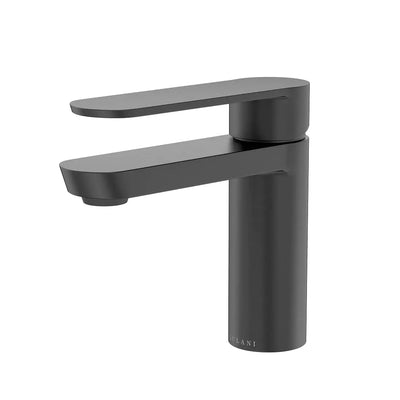Yasawa - Single Hole Stainless Steel Bathroom Faucet with drain assembly in Gun Metal finish