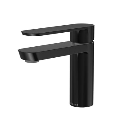 Open Box - Yasawa, Single Handle Bathroom Faucet with Drain Assembly Steel Black