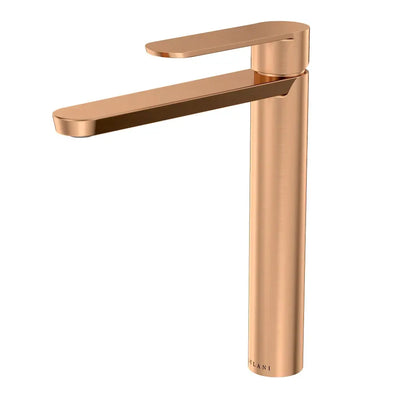 Yasawa Stainless Steel 1 Handle Vessel Sink Bathroom Faucet with drain assembly in Rose Gold finish