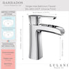 Barbados - Waterfall Style Bathroom Faucet with drain assembly in Chrome finish