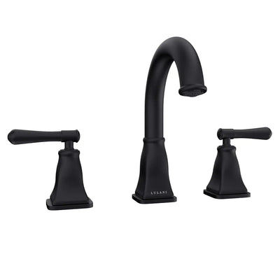 Aurora - Widespread Bathroom Faucet with drain assembly Matte Black