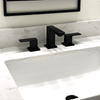Capri - Widespread Bathroom Faucet with drain assembly Matte Black