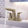 Bora Bora - Centerset Bathroom Faucet with drain assembly in Brushed Nickel finish