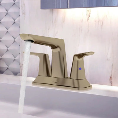 Bora Bora - Centerset Bathroom Faucet with drain assembly in Brushed Nickel finish