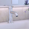 St. Lucia - Single Hole Petite Bathroom Faucet with drain assembly in Chrome