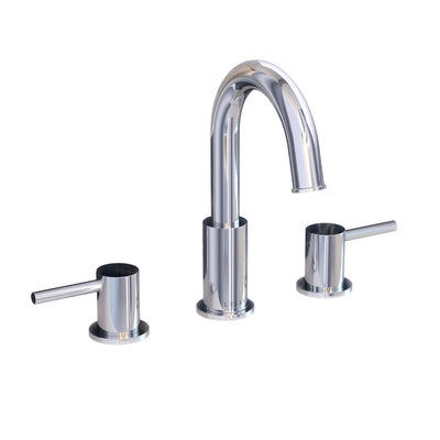Open Box - St. Lucia, Widespread Bathroom Faucet with Drain Assembly in Chrome finish