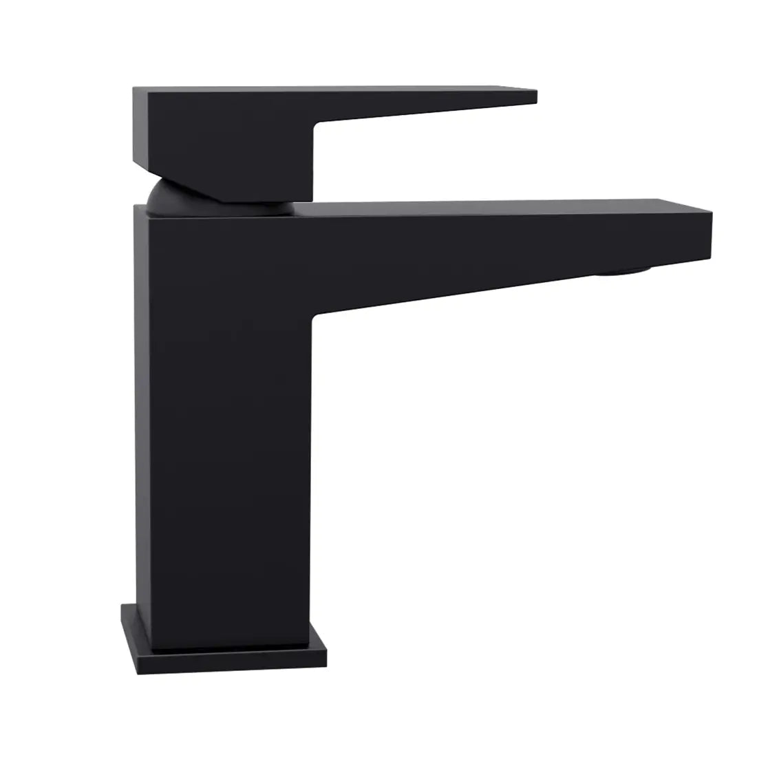 Boracay 1 Handle Single Hole Brass Bathroom Faucet with drain assembly in Matte Black finish