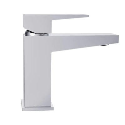 Boracay 1 Handle Single Hole Brass Bathroom Faucet with drain assembly in Chrome finish