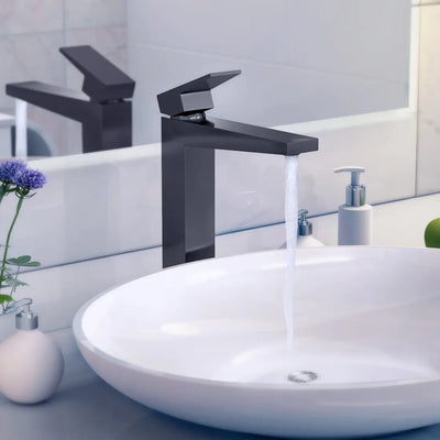 Boracay - Vessel Style Bathroom Faucet with drain assembly Gun Metal