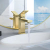 Capri -Single Hole Bathroom Faucet with drain assembly Champagne Gold