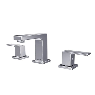 Capri - Widespread Bathroom Faucet with drain assembly Chrome