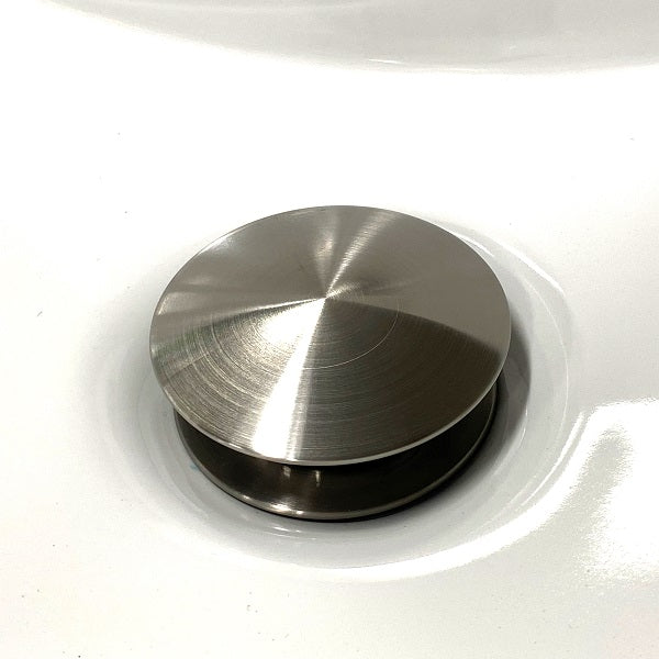Bathroom sink pop-up drain with overflow (Large Top)