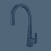 Santorini - Stainless Steel Pull-Down Kitchen Faucet in
