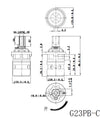 Yizhan Ceramic Disc Cartridge Set (G23PB-H,G23PB-C) in Yizhan Ceramic Disc Cartridge Set (G23PB-H,G23PB-C) finish
