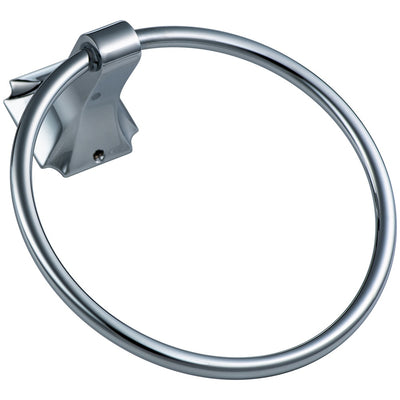 Hand towel ring in Aurora Collection - Chrome Hand Towel Ring | Lulani finish