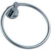 St. Lucia Collection - Chrome Hand Towel Ring | Lulani