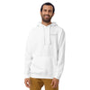 Premium Hoodie with front pocket in White finish